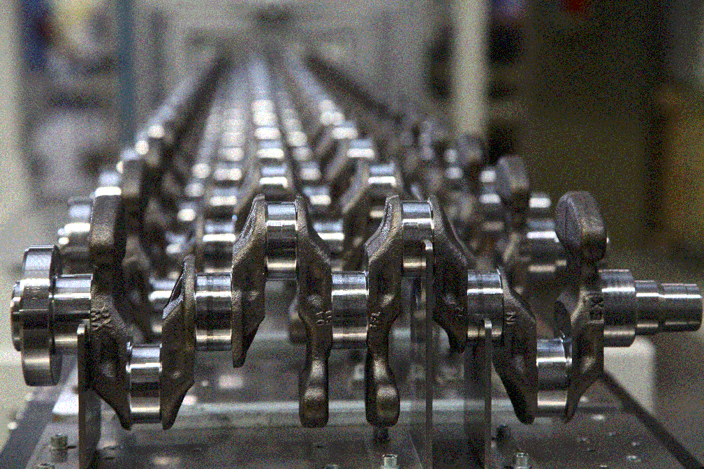 Virabrequim produzido na Volkswagen em São Carlos (SP) — Foto: Divulgação