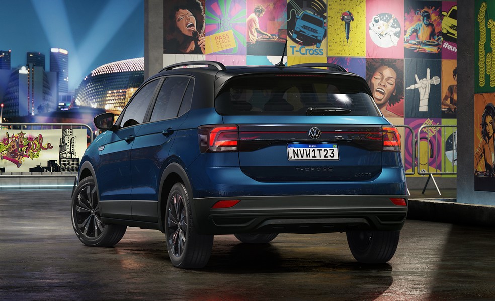 T-Cross recebeu uma edição especial para o festival de música The Town em 2023 — Foto: Divulgação