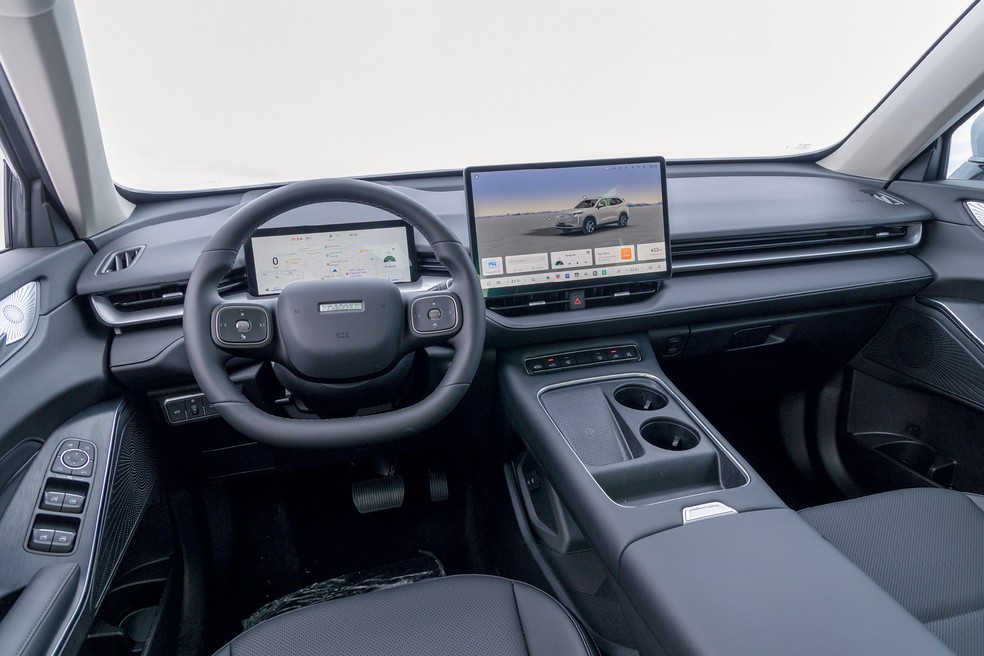 Haval H6 HEV tem ótimo acabamento interno  — Foto: Auto News Brasil