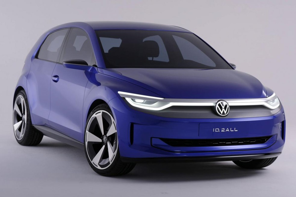 Volkswagen ID.2 All será posicionado logo acima do novo compacto de entrada  — Foto: Divulgação