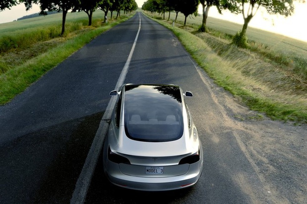 Tesla Model 3 (Foto: Divulgação) — Foto: Auto Esporte