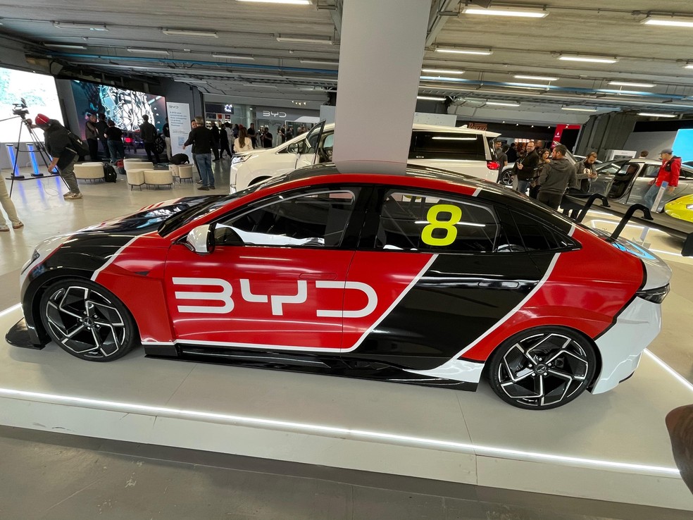 BYD Seal será estrela da primeira competição nacional de carros elétricos — Foto: Cauê Lira/Auto News Brasil