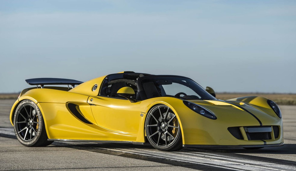Hennessey Venom GT Spyder é considerado o conversível mais rápido do mundo — Foto: Divulgação