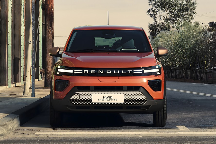 Novo Renault Kwid E-Tech projeção dianteira