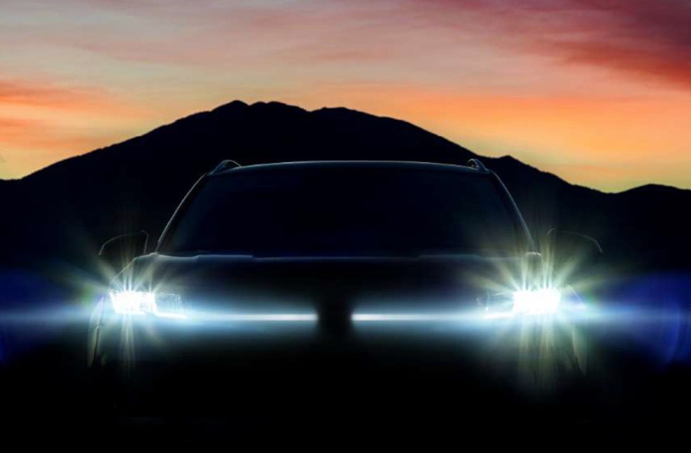 Teaser do novo Volkswagen Tarek — Foto: Divulgação