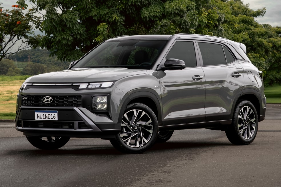 Hyundai Creta desceu rtrês posições no ranking dos SUVs compactos mais potentes, após calibração do motor 1.6 turbo para flex — Foto: Divulgação/Hyundai