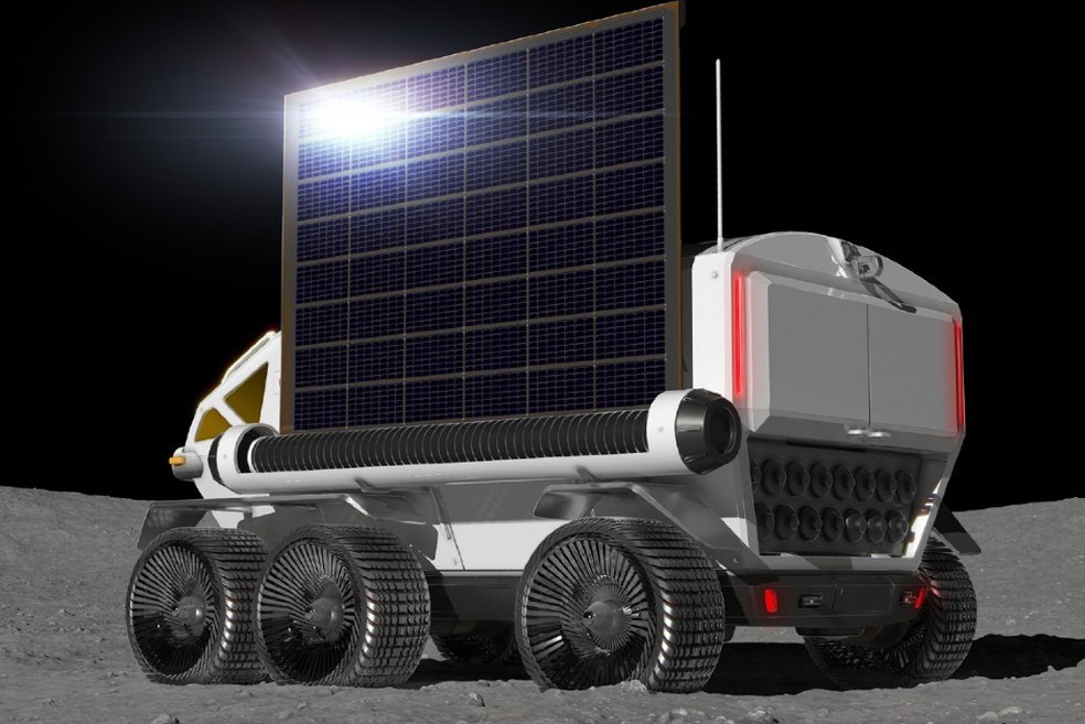 Jipe lunar funcionará a partir de células de energia alimentadas por luz solar (Foto: Divulgação) — Foto: Auto Esporte