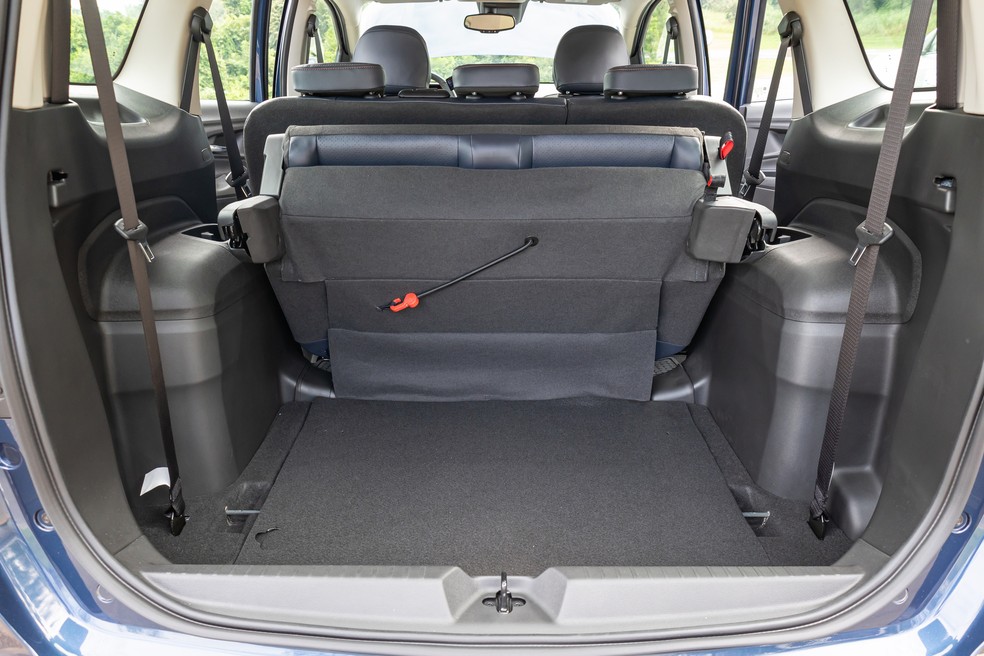 Chevrolet Spin 2025 tem bagageiro com até 553 litros de capacidade — Foto: Renato Durães/Auto News Brasil