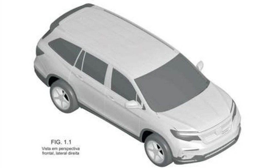 Desenho registrado pela Honda no INPI (Foto: Divulgação) — Foto: Auto Esporte