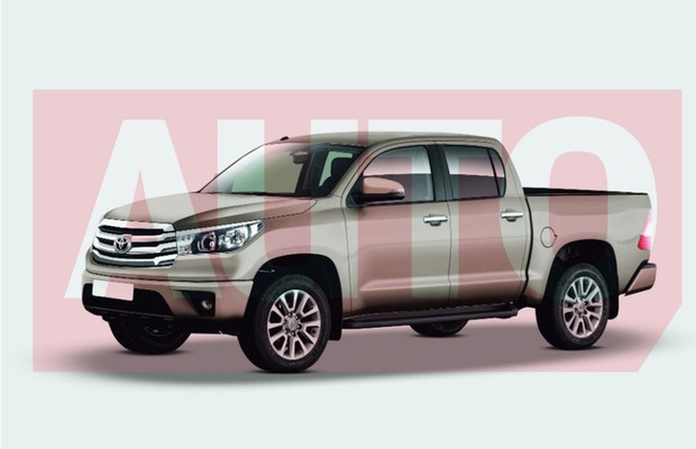 Projeção Toyota Hilux (Foto: Yuri Queiroz) — Foto: Auto Esporte