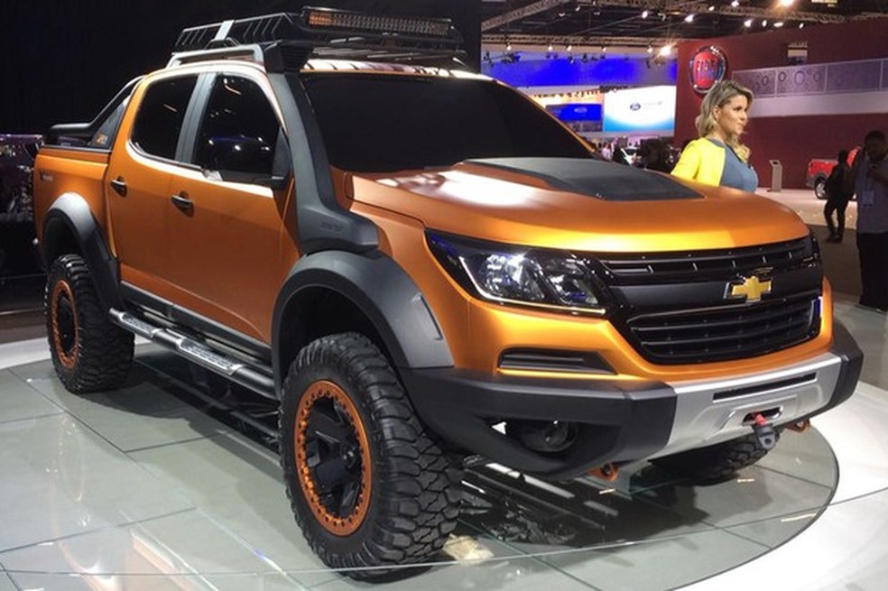 Chevrolet S10 Trailboos no Salão do Automóvel 2016 (Foto: Leandr]) — Foto: Auto Esporte