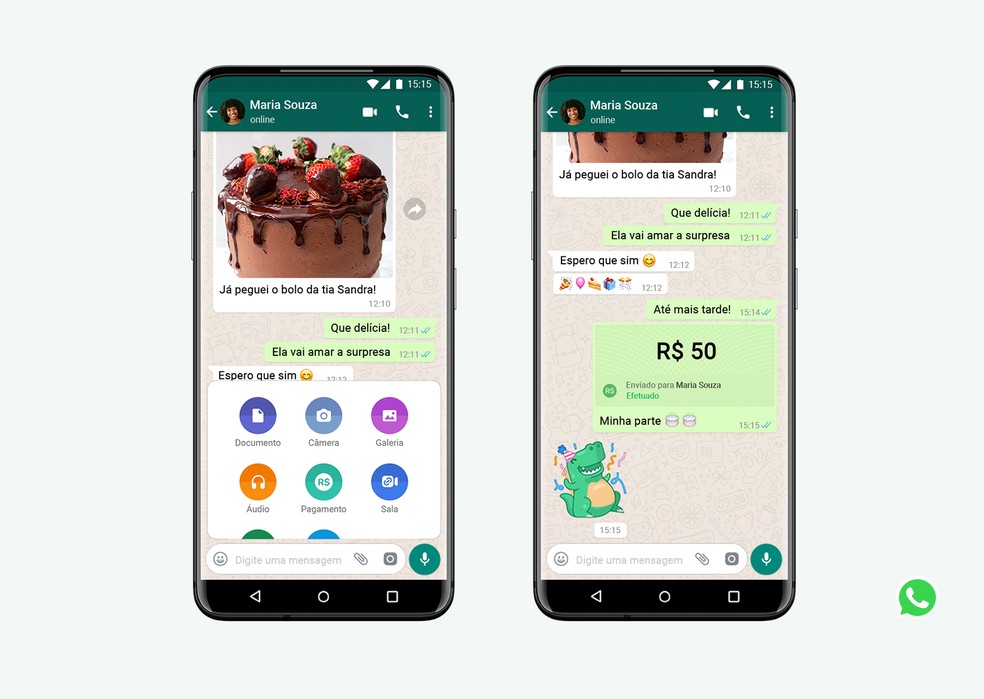 WhatsApp Pay: ferramenta ainda tem um limite de R$ 5 mil por mês — Foto: Divulgação
