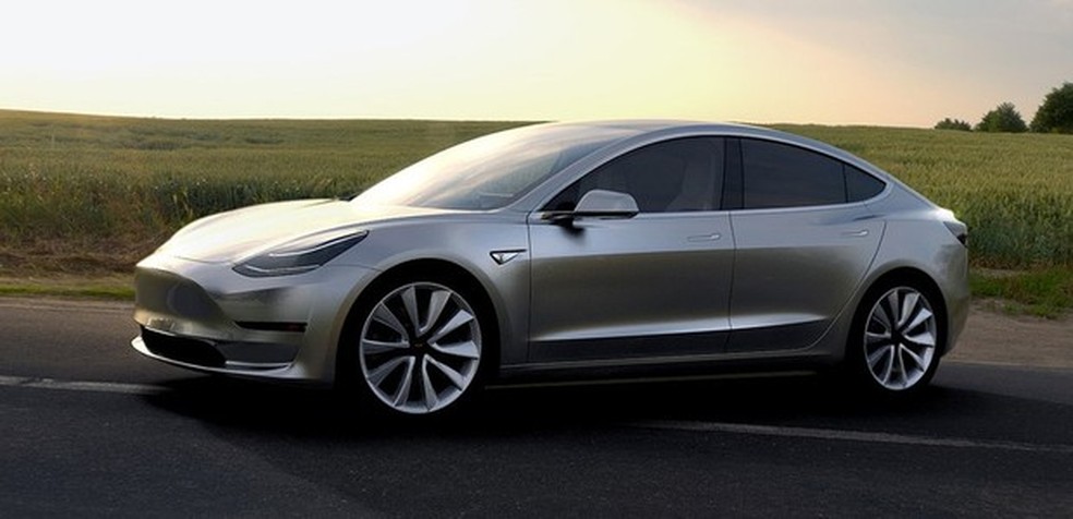 Tesla Model 3 (Foto: Divulgação) — Foto: Auto Esporte