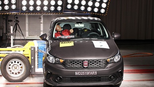 Fiat Argo e Cronos recebem três estrelas no crash test do Latin NCAP; veja o vídeo