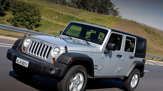 Recall da Chrysler envolve 709 unidades do Jeep Wrangler