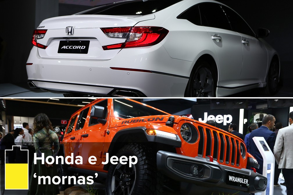 Lançamentos da Honda e da Jeep no Salão do Automóvel — Foto: Fabio Tito e Marcelo Brandt/G1