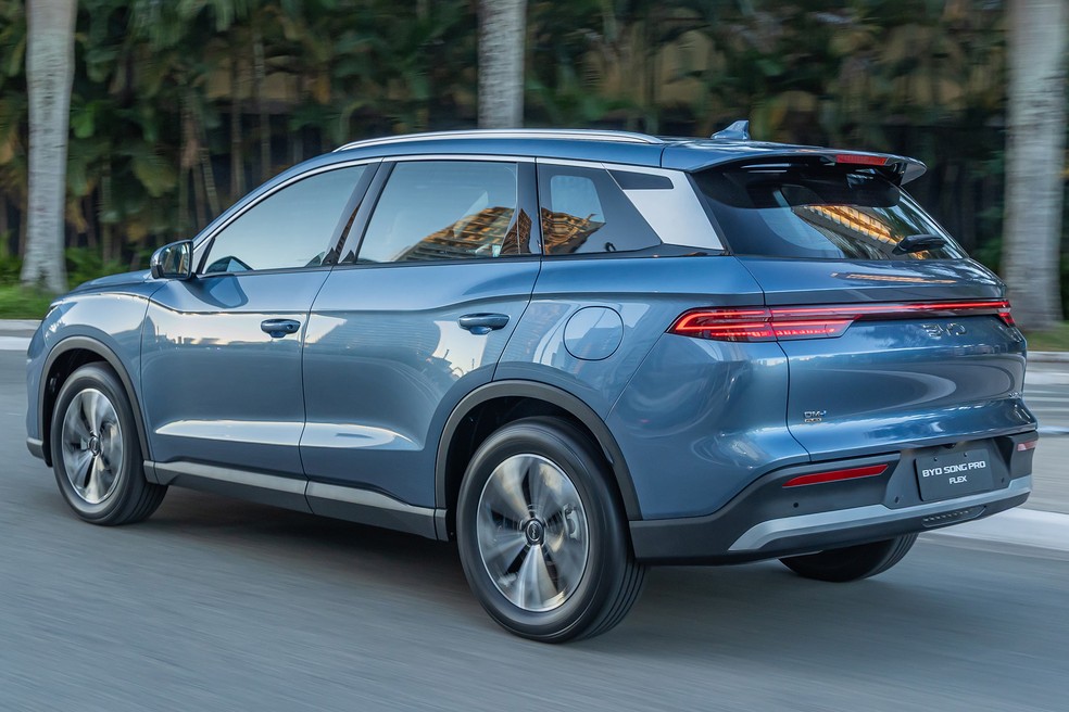 BYD Song Pro se torna o primeiro h&iacute;brido flex da marca produzido no Brasil  &mdash; Foto: Divulga&ccedil;&atilde;o
