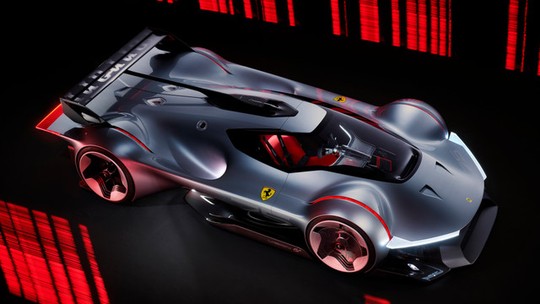 Ferrari Vision GT é esportivo híbrido de 1.044 cv criado apenas para pistas virtuais