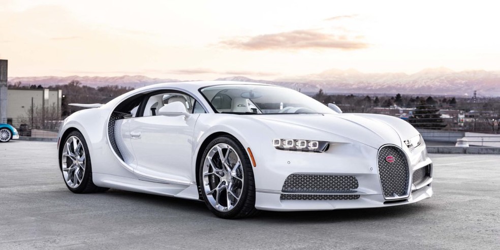 Post Malone deu o nome de Angel ao seu Bugatti Chiron 2019 — Foto: Divulgação