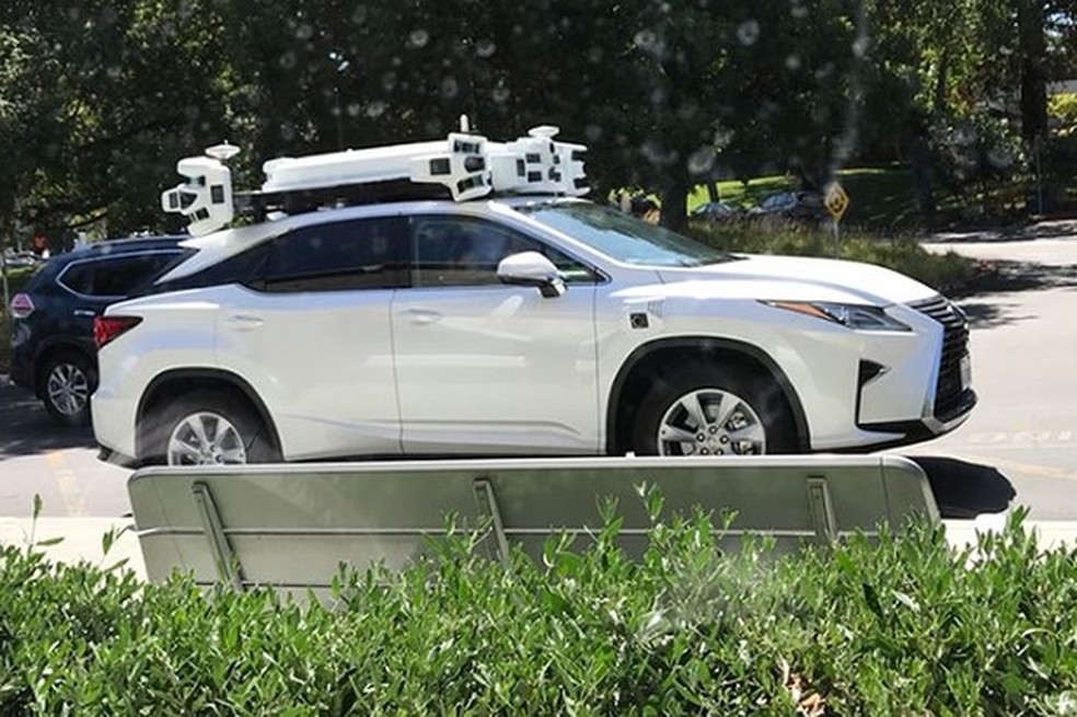 Apple testa sistema de carro autônomo nos Estados Unidos (Foto: Reprodução / Twitter: @idiggapple) — Foto: Auto Esporte