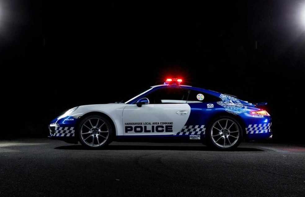 Porsche 911 Carrera da polícia de Nova Gales do Sul (Foto: Divulgação) — Foto: Auto Esporte