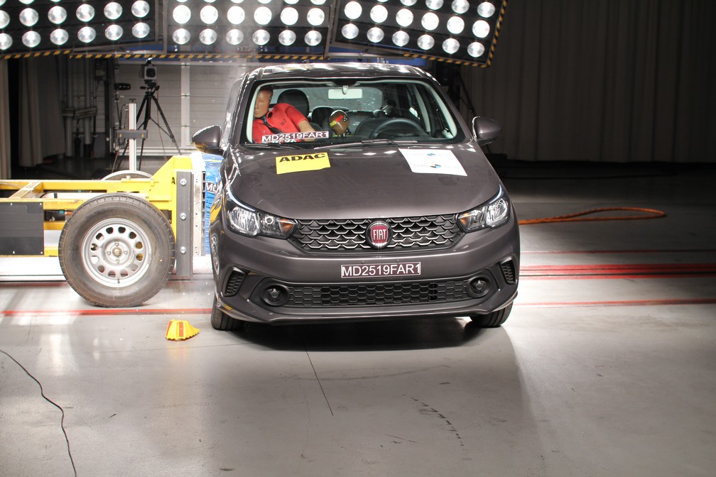Fiat Argo nos testes do Latin NCap — Foto: Divulgação/Latin NCap