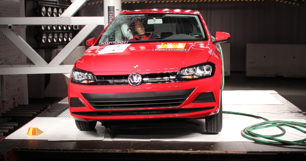 Novo Polo passa por teste de colisão do Latin NCap — Foto: Divulgação