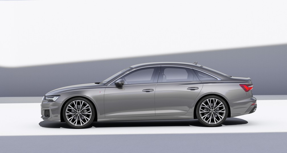 Audi A6 visto de perfil — Foto: Divulgação
