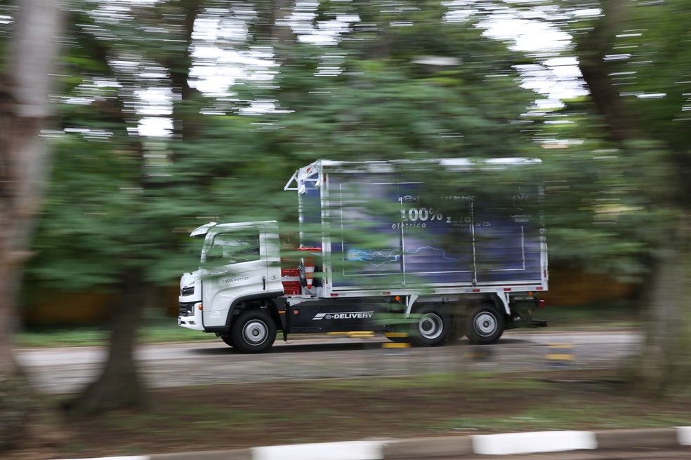 Motor do Volkswagen e-Delivery entrega 408 cv e incríveis 219 kgfm — Foto: Divulgação 