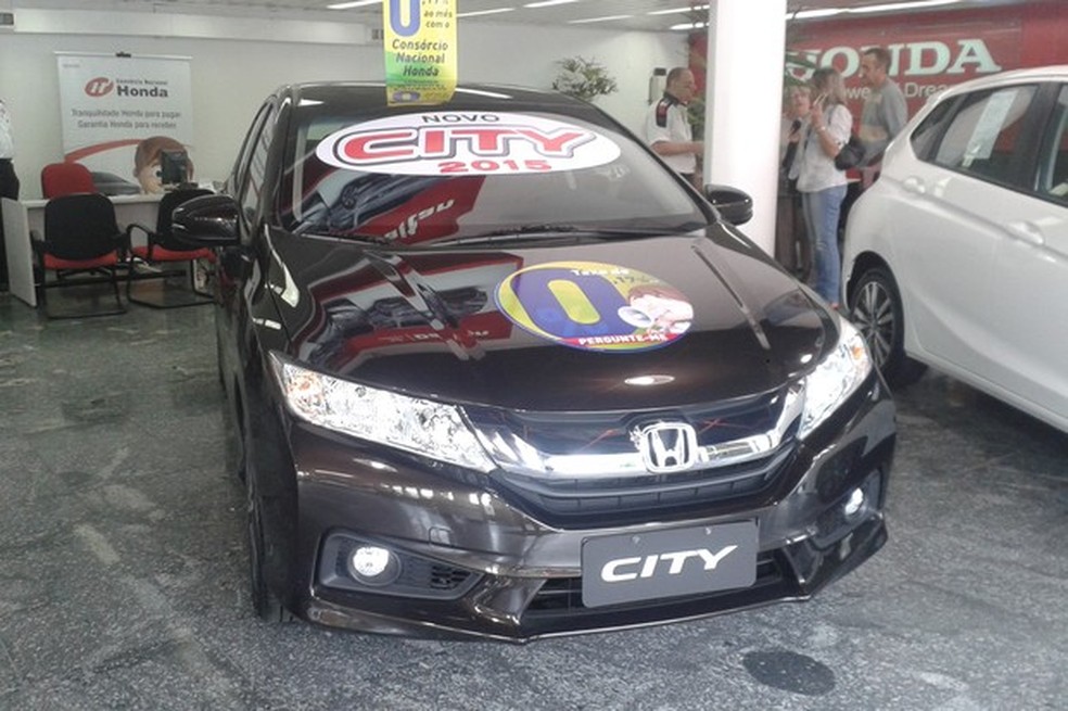 Nas lojas: Honda City 2015 (Foto: Tereza Consiglio) — Foto: Auto Esporte