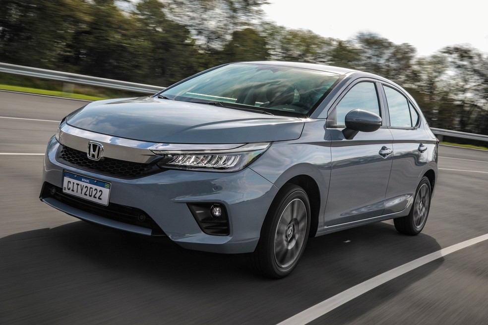 O Honda City hatch produz até 126 cv de potência. — Foto: Divulgação/Honda