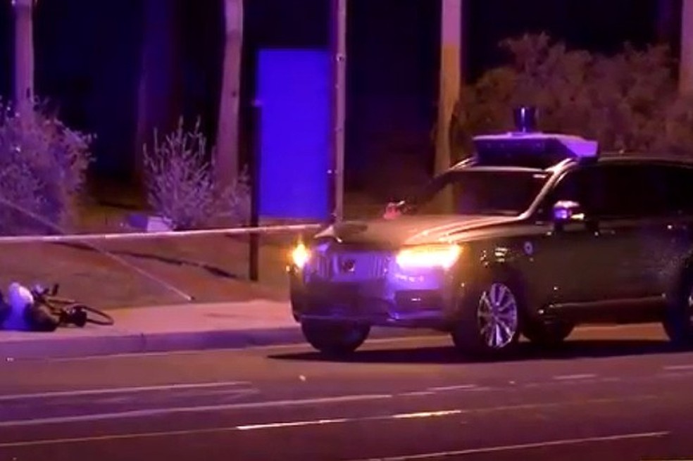 Carro autônomo da Uber atropela pedestre em Tempe, no Arizona (Estados Unidos) (Foto: Reprodução / ABC15) — Foto: Auto Esporte