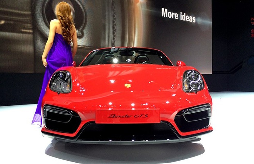 Porsche Boxter GTS no Salão de Pequim (Foto: Guilherme Blanco Muniz/Auto News Brasil) — Foto: Auto Esporte