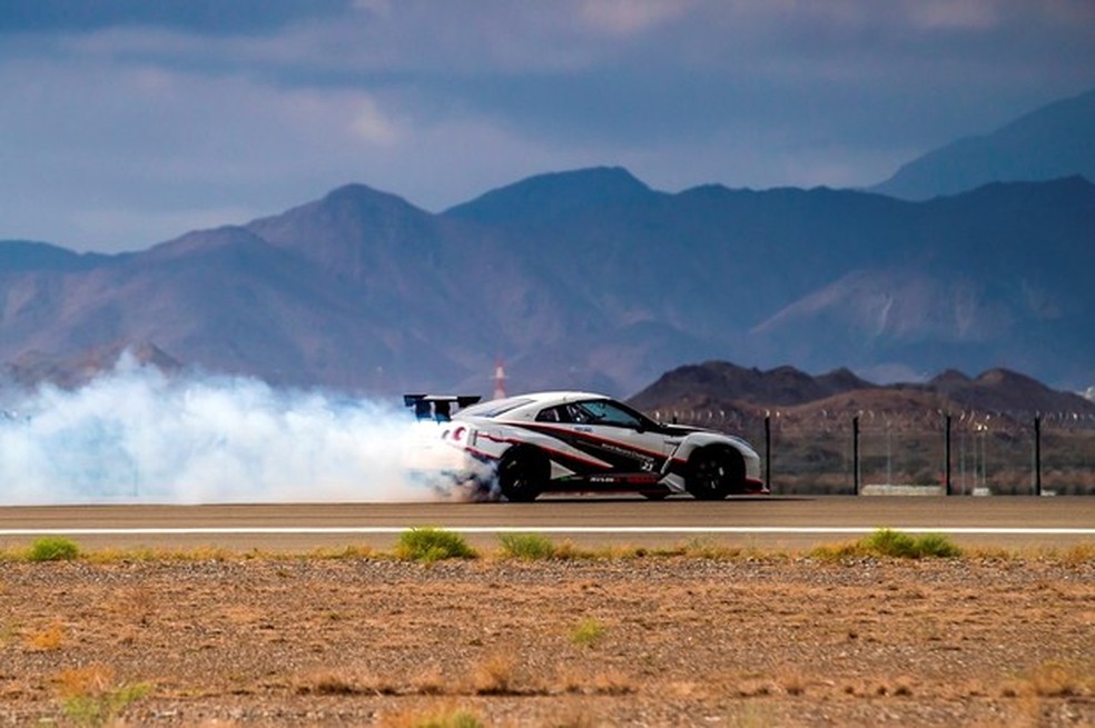 Nissan GT-R bateu o recorde de drift mais rápido do mundo (Foto: Nissan) — Foto: Auto Esporte