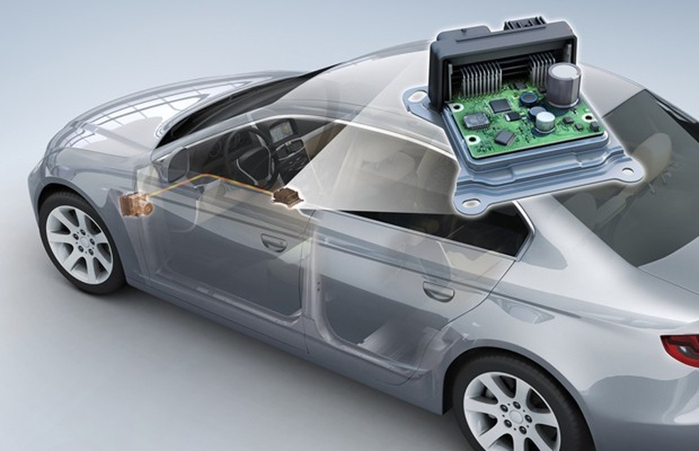 Hardware do controle de estabilidade dentro de um carro (Foto: Divulgação/Bosch) — Foto: Auto Esporte
