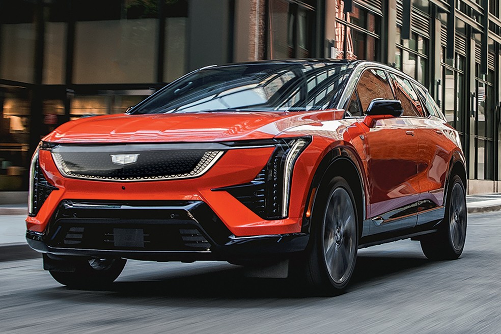 Cadillac Optiq tem faróis no mesmo formato do Chevrolet Blazer EV — Foto: Divulgação
