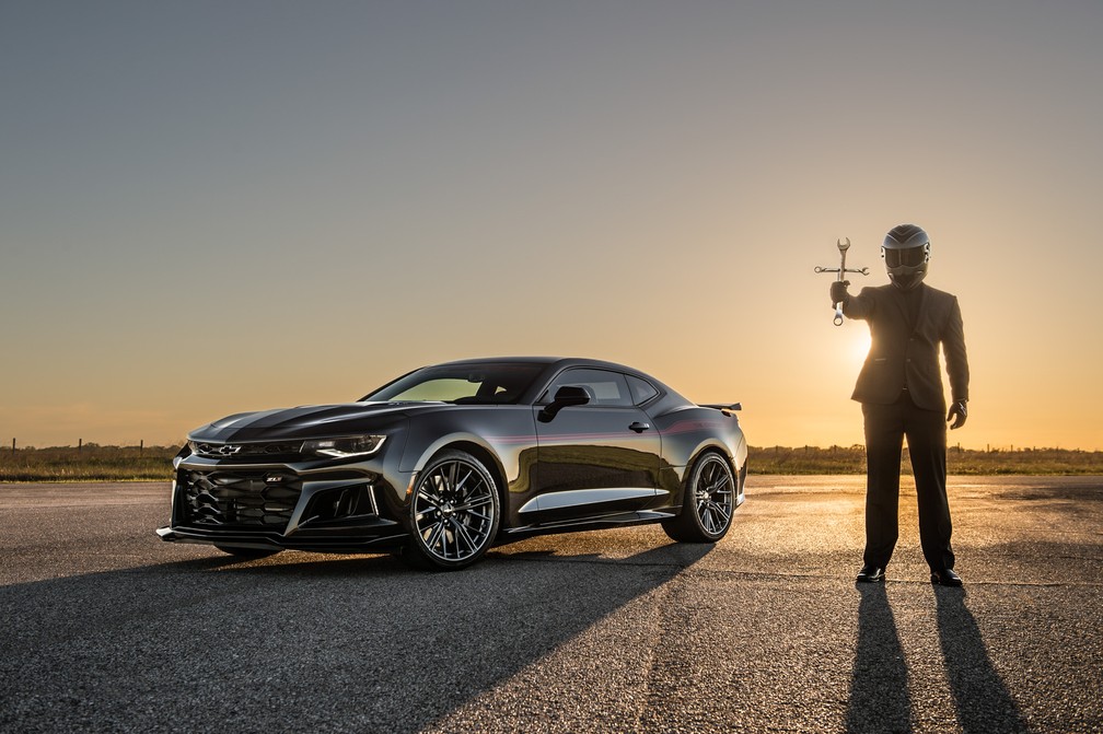 Hennessey 'The Exorcist' é baseado no Chevrolet Camaro ZL1 — Foto: Divulgação