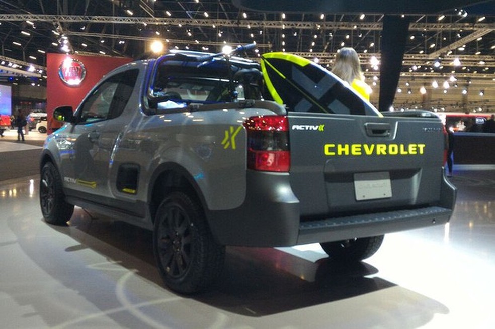 Chevrolet Montana Activ no Salão do Automóvel 2016 (Foto: Gustavo Maffei/Auto News Brasil) — Foto: Auto Esporte