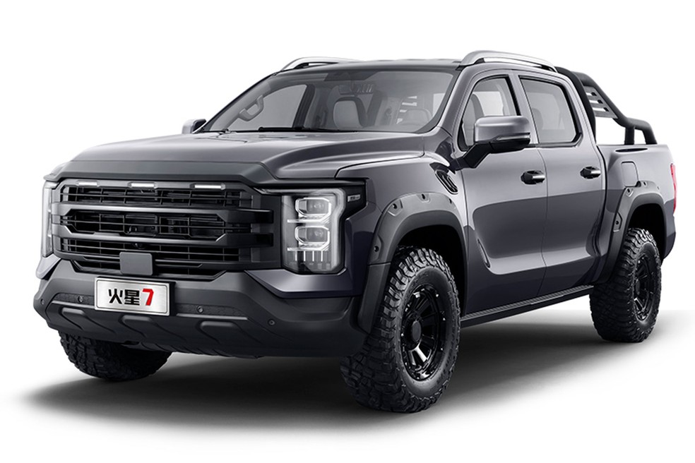 Foto Tunland V7 tem visual inspirado na Ford F-150 — Foto: Divulgação