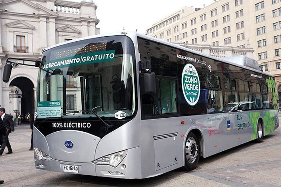 Chile já emitiu a licitação de 90 ônibus elétricos (Foto: Divulgação Governo do Chile ) — Foto: Auto Esporte