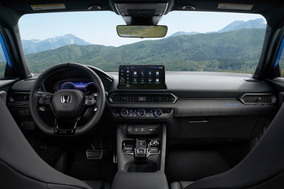 Painel do Honda Prelude 2026 também foi inspirado no Civic e até no HR-V — Foto: Divulgação