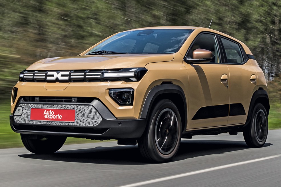 Dacia Spring é gêmeo do Renault E-Kwid — Foto: Divulgação