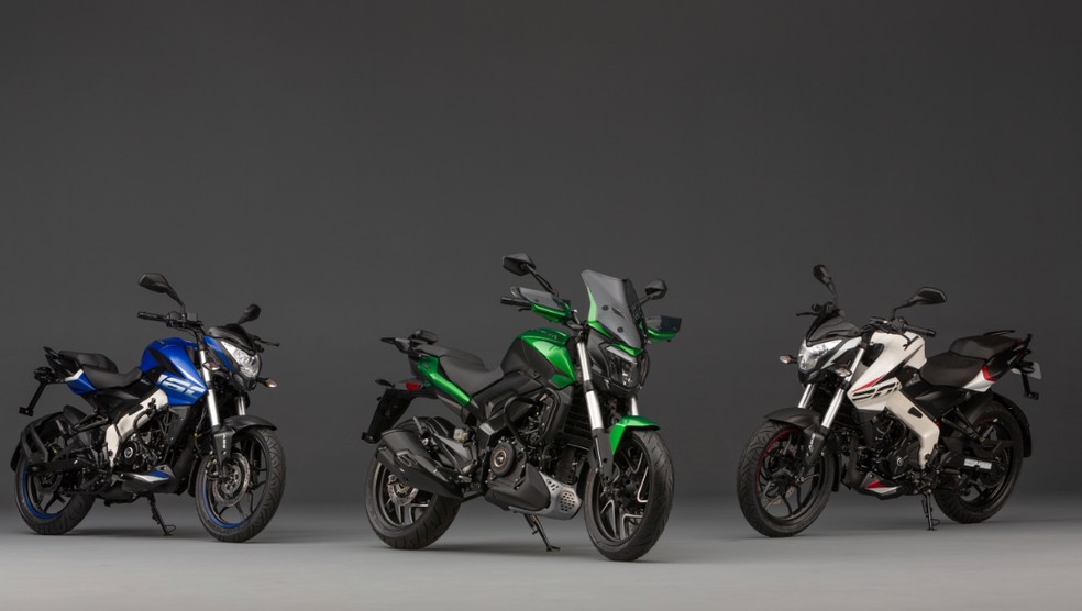 Todas as motos da Bajaj vendidas no Brasil — Foto: Divulgação