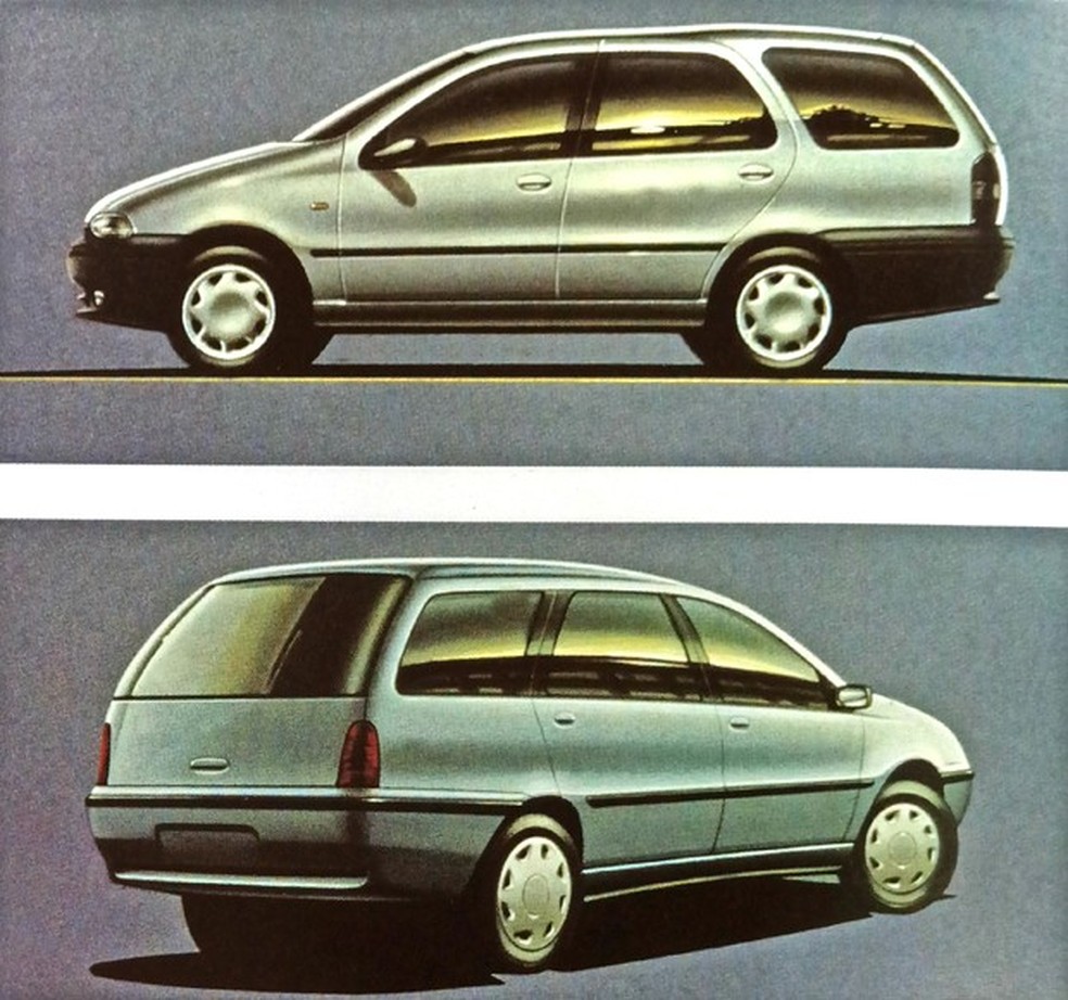 Primeiros estudos de design não agradaram: teto alto na área de carga (acima) deixava o perfil desarmônico (Foto: MIAU Museu da Imprensa Automotiva) — Foto: Auto Esporte