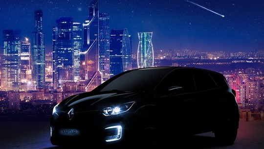 Renault divulga teaser de novo Kaptur 4x4 para a Rússia