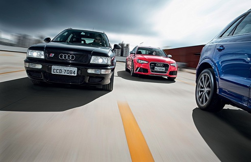 O encontro entre RS2 Avant, RSQ3 e RS6 Avant (Foto: Fabio Aro) — Foto: Auto Esporte