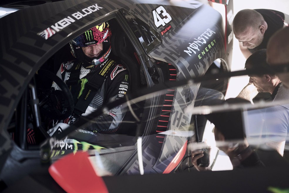 Electrikhana 2, último vídeo de Ken Block; piloto dirige um carro elétrico da Audi — Foto: Divulgação
