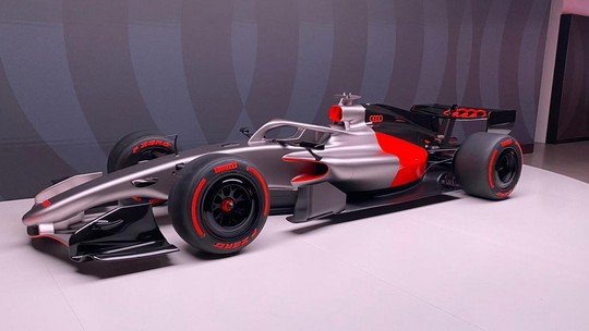 Audi revela pintura de carro que Bortoleto vai pilotar na F1 em 2026 Audi revela pintura de carro que Bortoleto vai pilotar na F1 em 2026