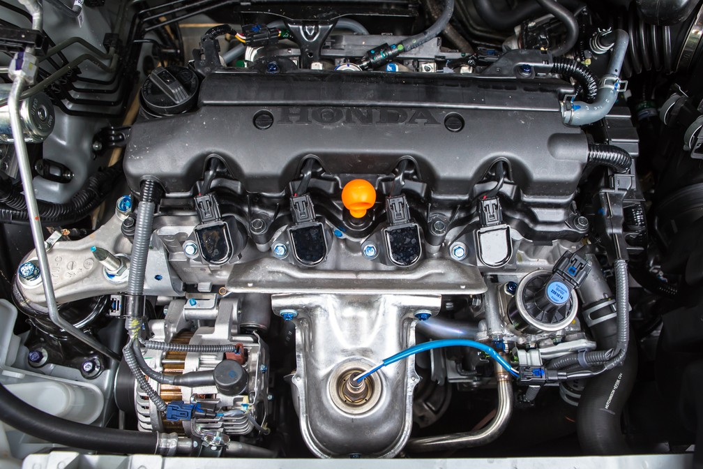 Motor do Honda HR-V: 140 cv e menor consumo de combustível — Foto: Celso Tavares/G1