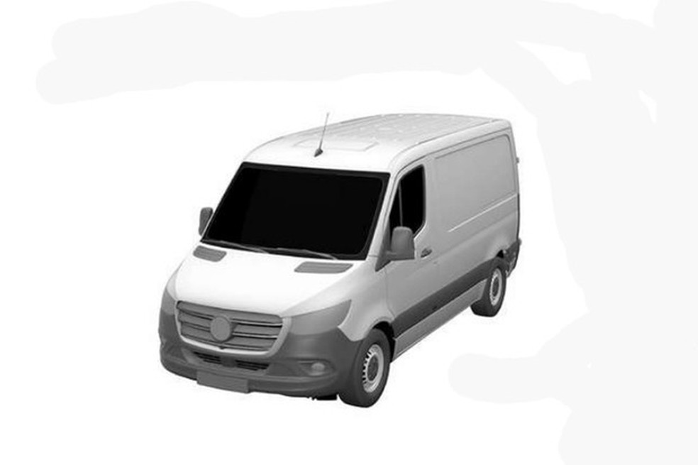 Configuração menor da van Sprinter foi registrada no INPI (Foto: Divulgação) — Foto: Auto Esporte